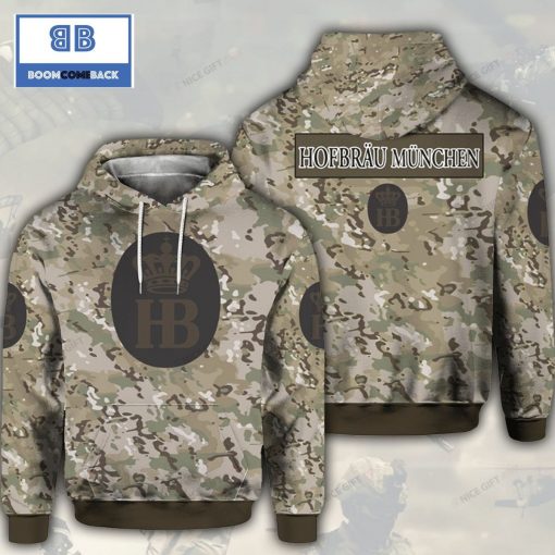 Hofbrau Munchen Camouflage 3D Hoodie