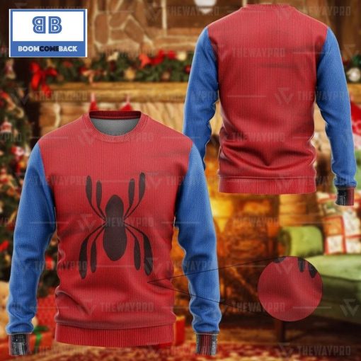 Homemade Spider Man Custom Imitation Knitted Christmas 3d Sweater