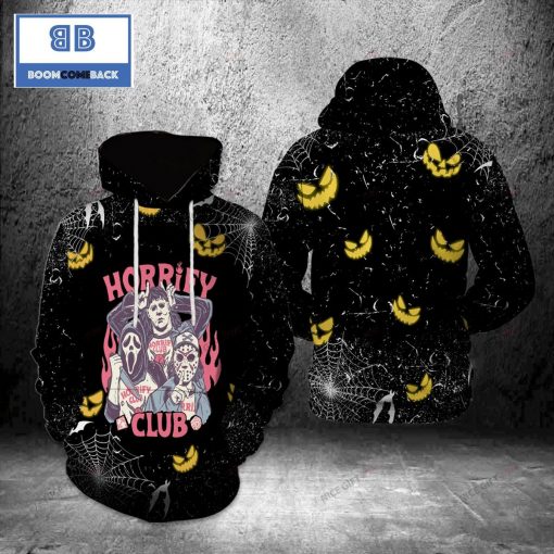 Horrify Club Halloween 3D Hoodie