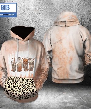 Horror Coffee Cheetah Halloween 3D Hoodie