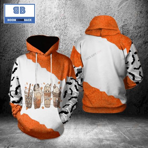 Horror Coffee Halloween 3D Hoodie