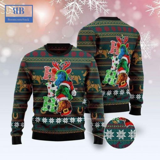 Horse Ho Ho Ho Ugly Christmas Sweater