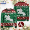 Grinch I Will Drink Busch Light Everywhere Ugly Christmas Sweater