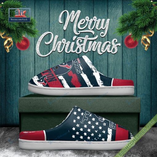 Houston Texans Christmas Indoor Slippers