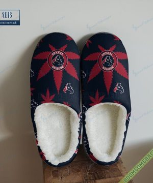 Houston Texans Weed NFL Indoor Slippers