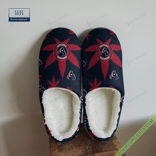 Houston Texans Weed NFL Indoor Slippers