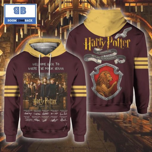 HP 20th Anniversary Return To Hogwarts Signature Gryffindor Hoodie