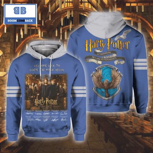 HP 20th Anniversary Return To Hogwarts Signature Ravenclaw Hoodie