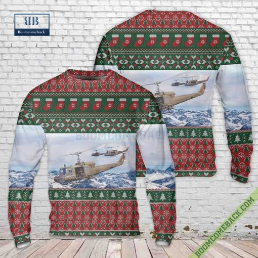 Huey Helicopter Ugly Christmas Sweater