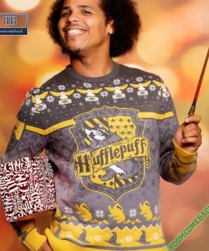 hufflepuff house harry potter ugly christmas sweater 5 0wu60