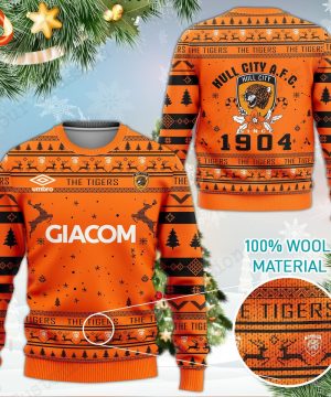 Hull City AFC The Tigers 3D Ugly Christmas Sweater