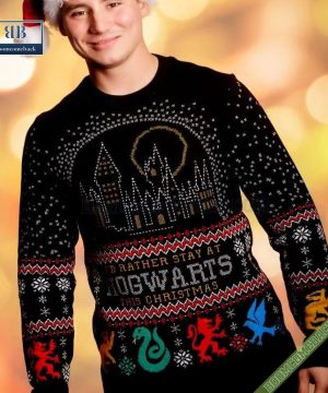 I’d Rather Stay at Hogwarts This Christmas Ugly Sweater