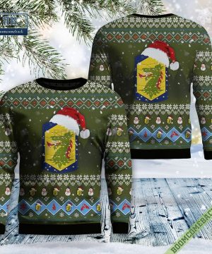 Illinois Army National Guard 404th Maneuver Enhancement Brigade Ugly Christmas Sweater