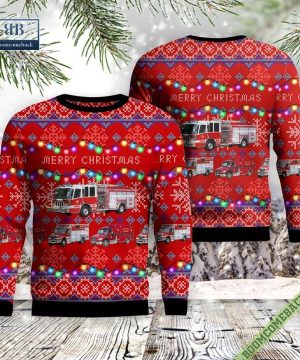 Illinois, Buffalo Grove Fire Department Station 26 Ugly Christmas Sweater