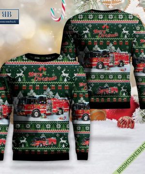 Illinois, City of Des Plaines Fire Department Ugly Christmas Sweater