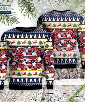 Illinois, Hoffman Fire Rescue Christmas Sweater Jumper