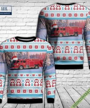 Illinois, Pleasantview Fire Protection District Ugly Christmas Sweater