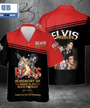 in memory of elvis presley hawaiian shirt 1