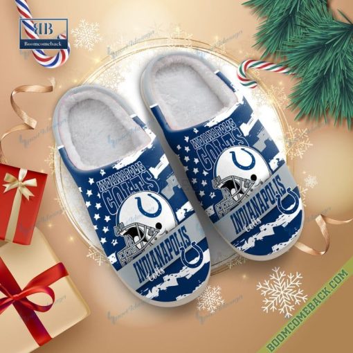 Indianapolis Colts Christmas Indoor Slippers