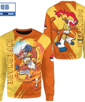 Infernape Pokemon Anime Christmas 3D Sweatshirt