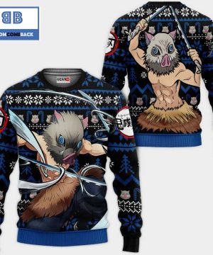 Inosuke Kimetsu No Yaiba Anime Christmas 3D Sweater