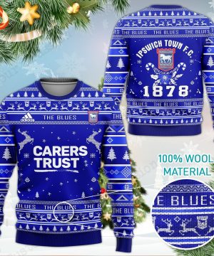 Ipswich Town FC The Blues 3D Ugly Christmas Sweater