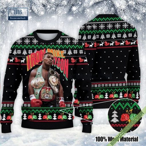 Iron Mike Tyson Vintage Ugly Christmas Sweater