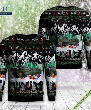 Italian Army AAV7-A1 Amphibious Assault Vehicle Ugly Christmas Sweater