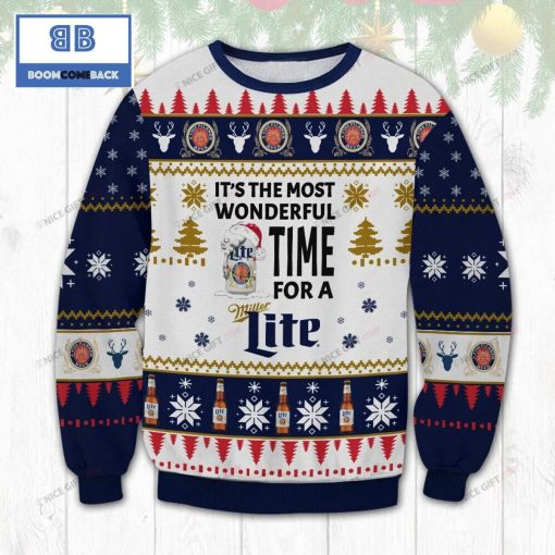 It’s The Most Wonderful Time For A Miller Lite Christmas Ugly Sweater