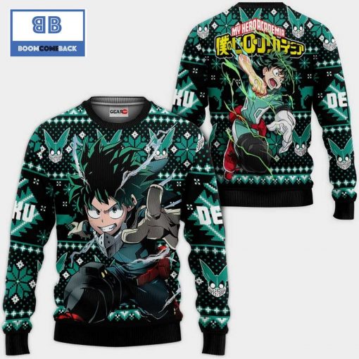 Izuku Midoriya My Hero Academia Anime Christmas 3D Sweater