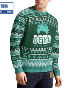 Izuku Midoriya My Hero Academia Anime Christmas Custom Knitted 3D Sweater