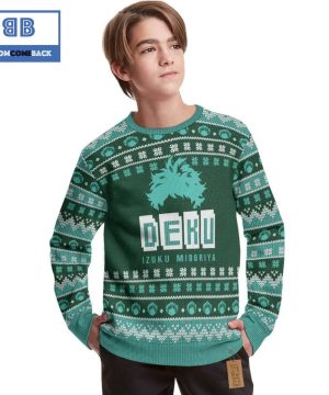 Izuku Midoriya My Hero Academia Anime Christmas Custom Knitted 3D Sweater