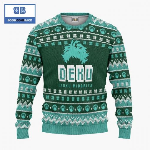 Izuku Midoriya My Hero Academia Anime Christmas Custom Knitted 3D Sweater