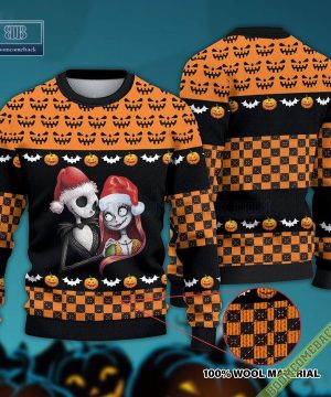 Jack And Sally The Nightmare Before Christmas Wool Sweater