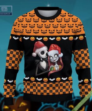 Jack And Sally The Nightmare Before Christmas Wool Sweater