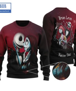 Jack And Sally True Love Never Dies Ugly Christmas Sweater