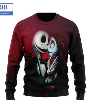 Jack And Sally True Love Never Dies Ugly Christmas Sweater