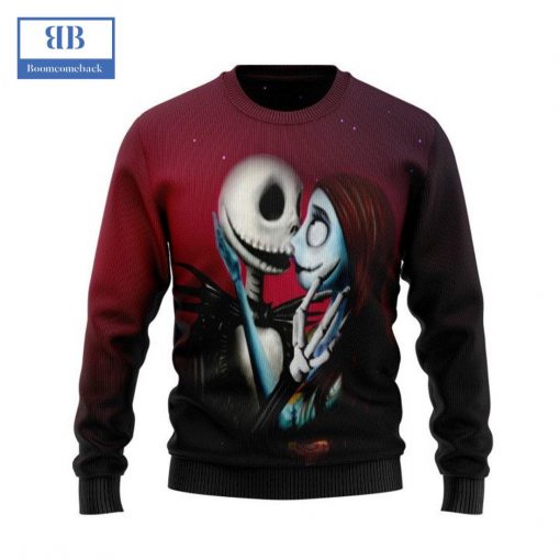 Jack And Sally True Love Never Dies Ugly Christmas Sweater