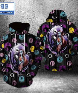 Jack Skellington And Sally Halloween 3D Hoodie