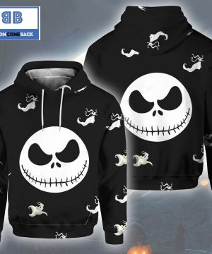 Jack Skellington Black 3D Hoodie