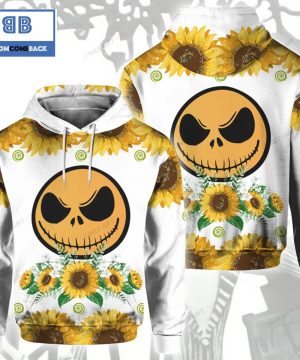 Jack Skellington Sunflowers 3D Hoodie