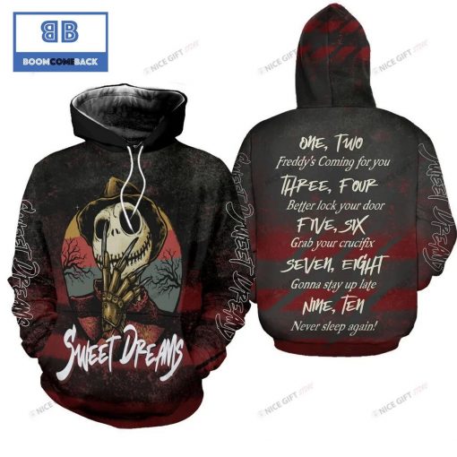 Jack Skellington Sweet Dreams Halloween 3D Hoodie