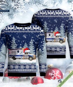 Jackson Community Ambulance Christmas Ugly Sweater