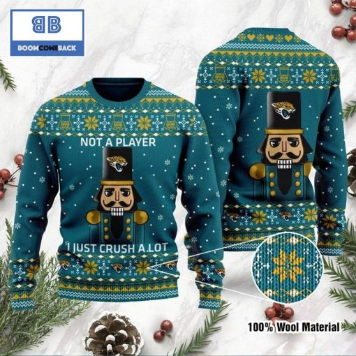 Jacksonville Jaguars Not A Player I Just Crush Alot Ugly Christmas Sweater