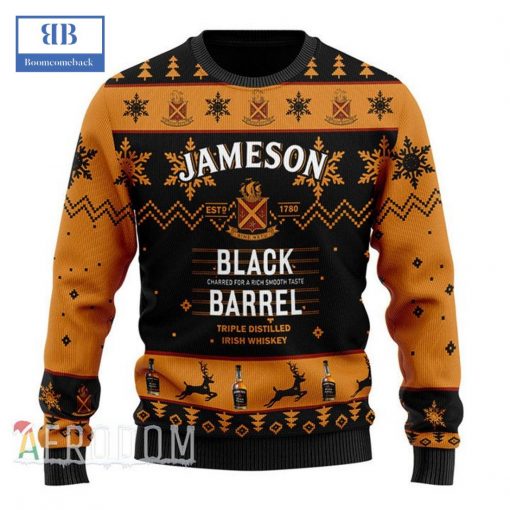 Jameson Black Barrel Ugly Christmas Sweater