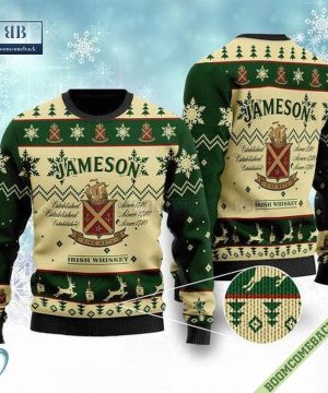 Jameson Irish Whiskey Beige Christmas Sweater