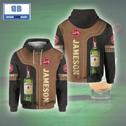 Jameson Irish Whiskey Bottle 3D Hoodie