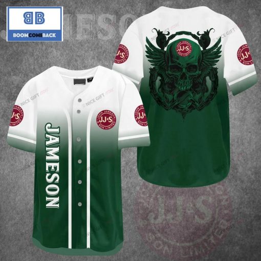 Jameson Irish Whiskey Skull Baseball Jersey