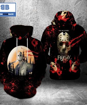 Jason Voorhees Friday The 13th You Are Doomed Halloween 3D Hoodie