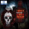 Jason Voorhees American Flag Halloween 3D Hoodie